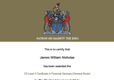 CII Level 3 Certificate in Financial Services (General Route)