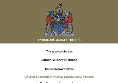 CII Level 3 Certificate in Financial Services (Life & Pensions)